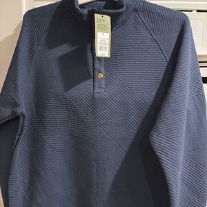Goodfellow & Co Navy Quilted Sweatshirt Sz medium